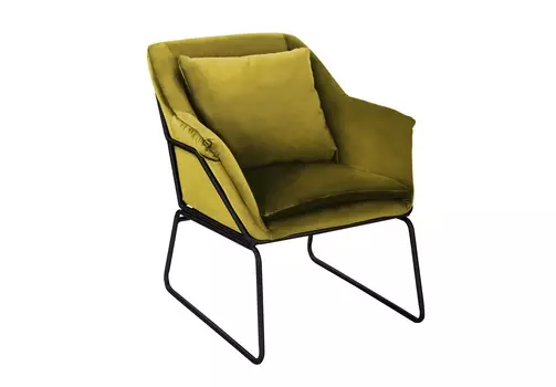 Кресло alex горчичный (bradexhome) желтый 68x78x79 см.