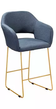 Кресло бар oscar (r-home) синий 60x81x55 см.
