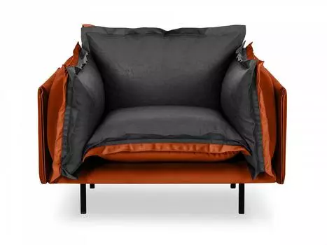 Кресло barcelona (ogogo) коричневый 117x82x110 см.