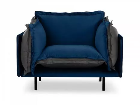 Кресло barcelona (ogogo) синий 117x82x110 см.