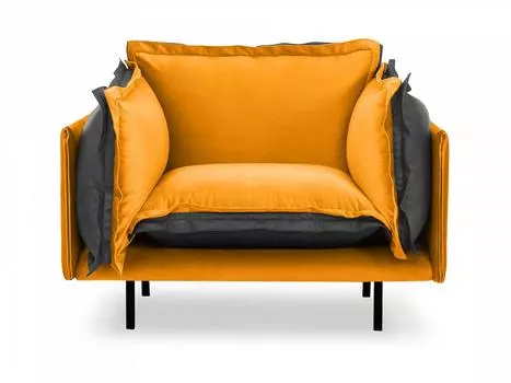 Кресло barcelona (ogogo) желтый 117x82x110 см.