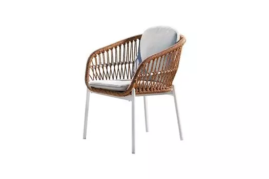 Кресло бари (garda decor) белый 64x78x63 см.