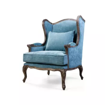 Кресло berjer (desondo) синий