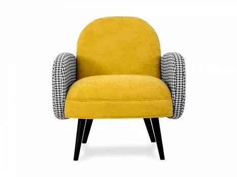 Кресло bordo (ogogo) желтый 74x80x82 см.