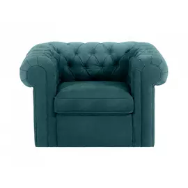 Кресло chesterfield (ogogo) бирюзовый 115x73x105 см.