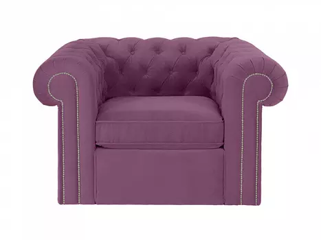 Кресло chesterfield (ogogo) фиолетовый 115x73x105 см.