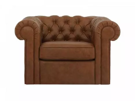 Кресло chesterfield (ogogo) коричневый 115x73x105 см.