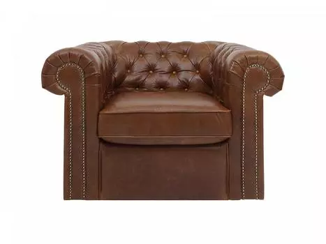 Кресло chesterfield (ogogo) коричневый 115x73x105 см.