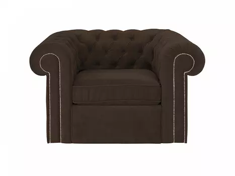 Кресло chesterfield (ogogo) коричневый 115x73x105 см.