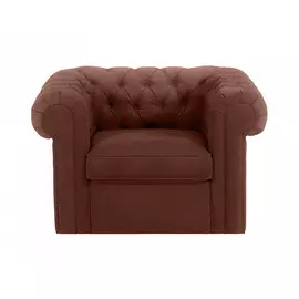Кресло chesterfield (ogogo) коричневый 115x73x105 см.