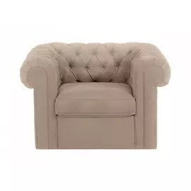 Кресло chesterfield (ogogo) серый 115x73x105 см.