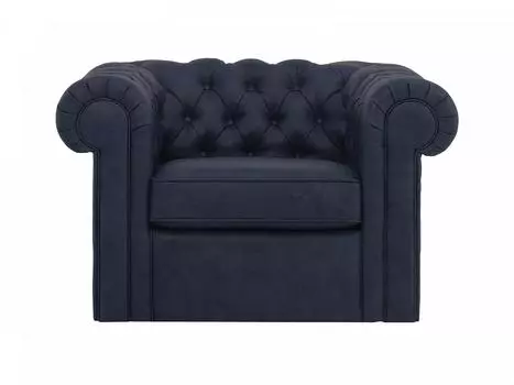 Кресло chesterfield (ogogo) синий 115x73x105 см.