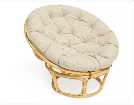 Кресло для отдыха папасан бежевый (bigarden) бежевый 110x66 см.