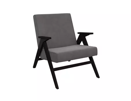 Кресло для отдыха вест (milli) серый 64x80x80 см.