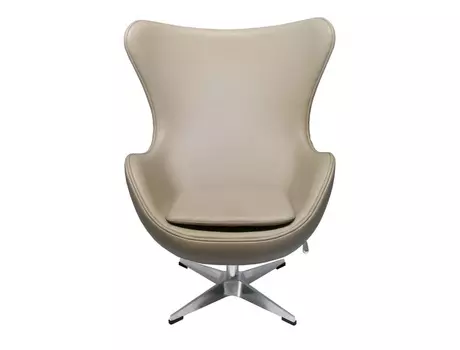 Кресло egg chair (bradexhome) бежевый 76x110x77 см.