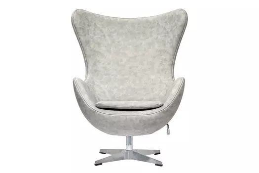 Кресло egg chair (bradexhome) серый 76x110x76 см.