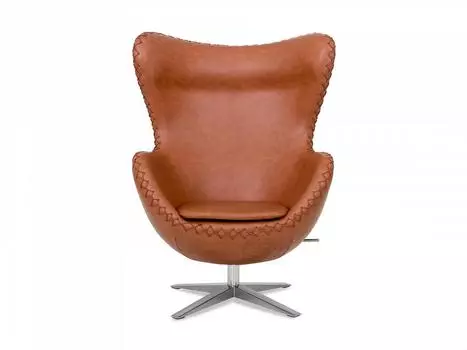 Кресло egg (ogogo) коричневый 81x110x69 см.