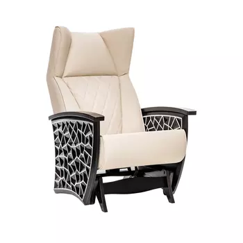 Кресло-глайдер кристалл (комфорт) бежевый 73x110x90 см.