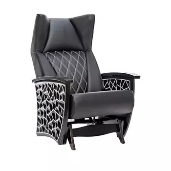 Кресло-глайдер кристалл (комфорт) черный 73x110x90 см.
