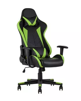 Кресло игровое topchairs gallardo (stoolgroup) зеленый 66x136x64 см.