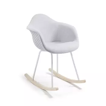 Кресло-качалка kenna (la forma) серый 44x79x71 см.