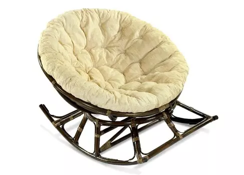 Кресло-качалка papasan (ecodesign) коричневый 115x86x149 см.