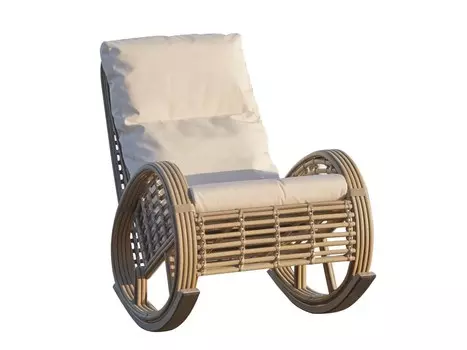 Кресло-качалка (skyline) черный 108x103x69 см.