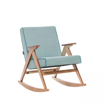 Кресло-качалка вест (комфорт) бирюзовый 65x84x86 см.