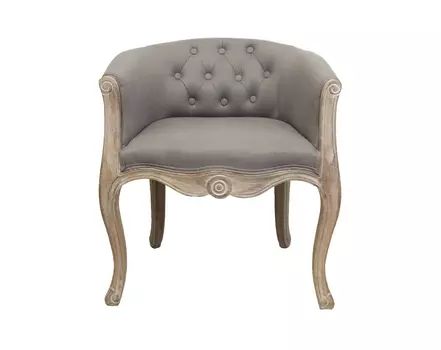 Кресло kandy (mak-interior) серый 62.0x71x62.0 см.