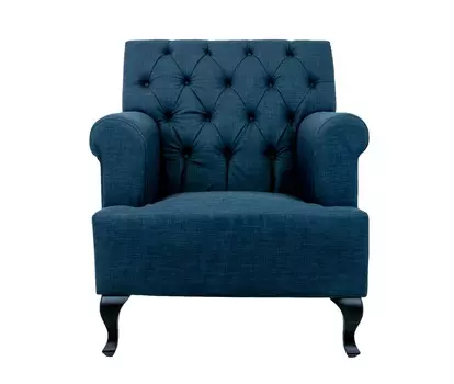 Кресло kaniel (mak-interior) синий 90x110x90 см.