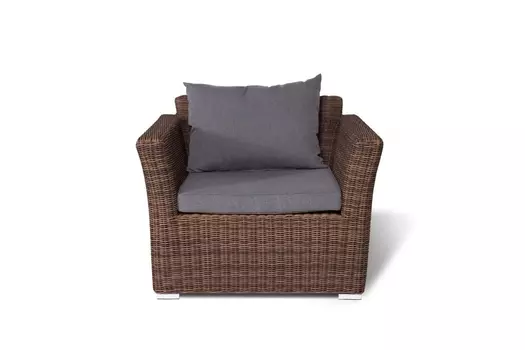 Кресло капучино (outdoor) серый 105x81x85 см.