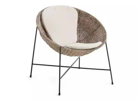 Кресло kathryn (la forma) коричневый 78x76x72 см.