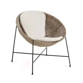 Кресло kathryn (la forma) коричневый 78x76x72 см.