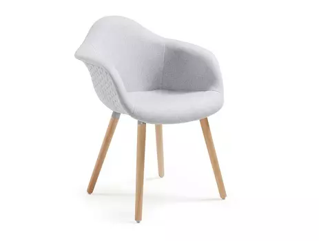 Кресло kenna (la forma) серый 62x81x61 см.