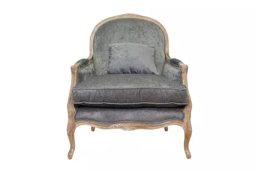 Кресло классическое aldo classic (mak-interior) серый 84x103x85 см.