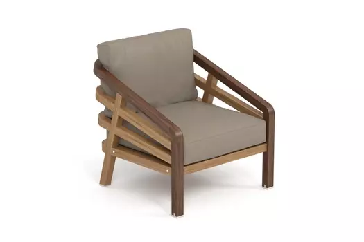 Кресло lagoon (yachtline) коричневый 69x83x76 см.