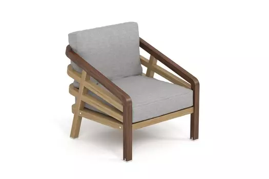 Кресло lagoon (yachtline) серый 69x83.0x76 см.