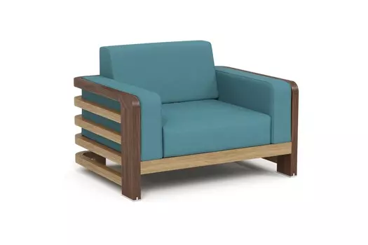 Кресло лаунж lagoon (yachtline) бирюзовый 113x74x83 см.