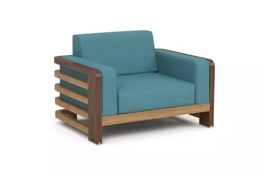 Кресло лаунж lagoon (yachtline) бирюзовый 113x74x83 см.