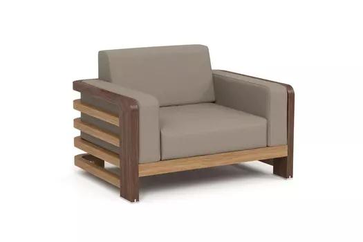 Кресло лаунж lagoon (yachtline) коричневый 113x74x83 см.