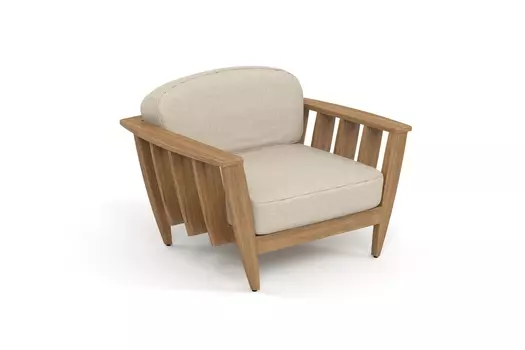 Кресло лаунж reef (yachtline) бежевый 111x77x95 см.