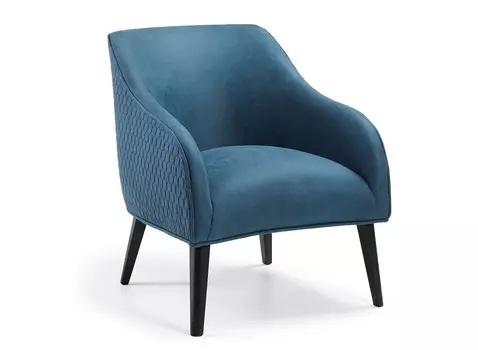 Кресло lobby (la forma) синий 65x80x75 см.