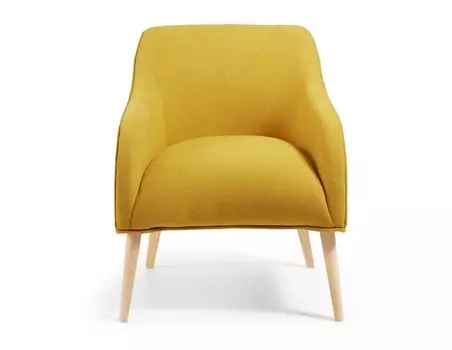 Кресло lobby (la forma) желтый 65x70x75 см.
