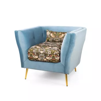 Кресло luxury (desondo) синий