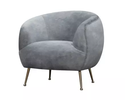 Кресло mably (gramercy) серый 90x80x82 см.