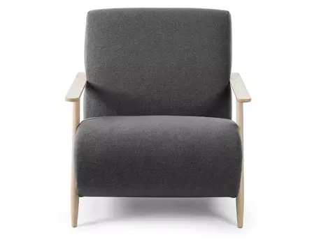 Кресло marthan (la forma) серый 77x78x86 см.