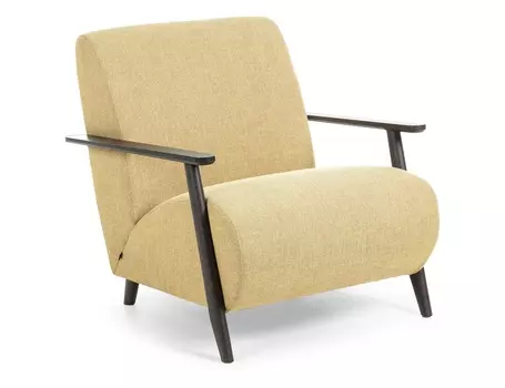 Кресло marthan (la forma) желтый 77x78x83 см.