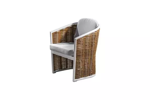 Кресло мэвис (garda decor) белый 63x79x63 см.