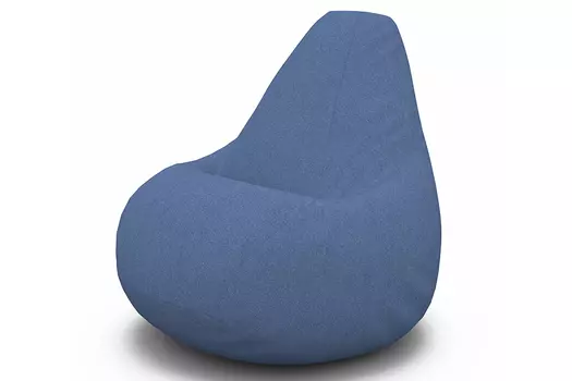 Кресло-мешок cooper (van poof) синий 85x120x85 см.