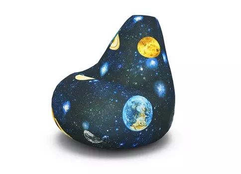 Кресло-мешок «груша» xxl (пуффбери) мультиколор 135x100x90 см.